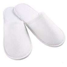 将图片加载到图库查看器，20-Pairs: Spa Hotel Guest Soft Slippers Closed Toe Disposable Travel Slipper
