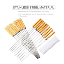 将图片加载到图库查看器，20-Piece: Barbecue Skewer Grilling Kabob
