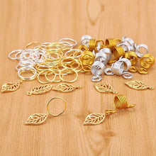 Load image into Gallery viewer, 200-Pieces: Loc Hair Jewelry for Women Braids and Dreadlocks
