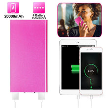 Load image into Gallery viewer, 20000mAh Power Bank Ultra Thin External Battery Pack
