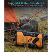 Load image into Gallery viewer, 2000mAh NOAA Emergency Weather Radio Portable Power Bank with Solar Charging
