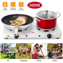 Load image into Gallery viewer, 2000W Portable Double Electric Burner
