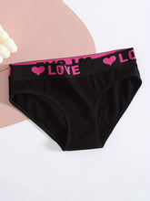 Load image into Gallery viewer, Soft Touch 6-Pack Seamless Bikini Briefs for Women – Colorful Drop Waist Cotton Panties with Stretch Fit &amp; Alphabet Print – Women's Everyday Lingerie &amp; Underwear Essentials for Summer
