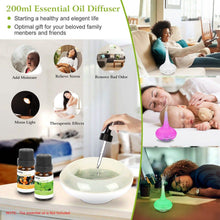 Load image into Gallery viewer, 200ml Cool Mist Humidifier Ultrasonic Aroma Essential
