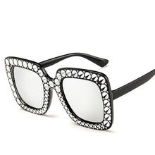 Load image into Gallery viewer, 2024 Modern Shining Diamond Sunglasses Retro Vintage Women Retro Design Flash Square Shades Female Mirror Sunglasses for Summer
