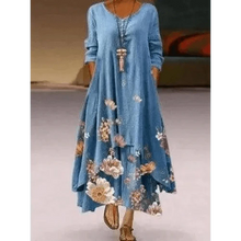 将图片加载到图库查看器，Fashion Long Sleeve Casual Loose Dress for Women - Summer Fashion Dresses for Women
