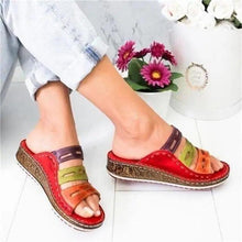 将图片加载到图库查看器，2021 New Fashion Summer Women Slippers fashion Sandals women Shoes Platform Wedges Sandals
