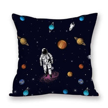 Load image into Gallery viewer, 2021 New Space Home Pillow Universe Sun Planet Pillows Decorative Throw Pillow Cover Universe Outer Space Planets Star Pillow Case Pillow Cushion Covers Decorative Pillow Spaceship Cover
