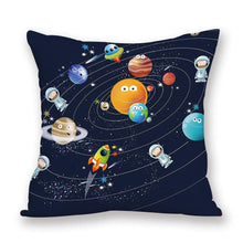Load image into Gallery viewer, 2021 New Space Home Pillow Universe Sun Planet Pillows Decorative Throw Pillow Cover Universe Outer Space Planets Star Pillow Case Pillow Cushion Covers Decorative Pillow Spaceship Cover
