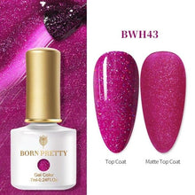将图片加载到图库查看器，2021 New Womens Colorful Nail Gel Polish Modern Glitter Pink Purple UV Diamond Stylish Design Nail Colors Gel
