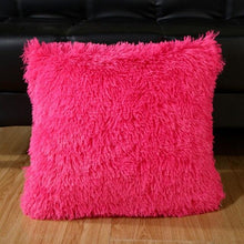 将图片加载到图库查看器，2021 Soft Fur Plush Cushion Cover Pillowcase For Home Decor Pillow Cover Bed Sofa Decorative Soft Fluffy Plush Pillowcases Square Autumn Cushion Covers For Living Room

