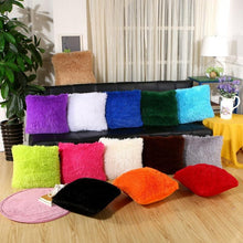 将图片加载到图库查看器，2021 Soft Fur Plush Cushion Cover Pillowcase For Home Decor Pillow Cover Bed Sofa Decorative Soft Fluffy Plush Pillowcases Square Autumn Cushion Covers For Living Room
