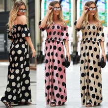 将图片加载到图库查看器，Women Summer And Autumn Fashion A-Line One-Shoulder High Waist Dresses - Fashion Summer Dresses For Women
