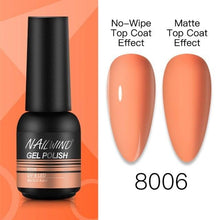 将图片加载到图库查看器，NEW TREND Modern fashion Red Gel Nail Polish For Nails  Permanent UV LED 8ml Matte Glossy High Quality Fashion Design For Women and Ladies
