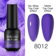 将图片加载到图库查看器，NEW TREND Modern fashion Red Gel Nail Polish For Nails  Permanent UV LED 8ml Matte Glossy High Quality Fashion Design For Women and Ladies
