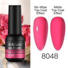 将图片加载到图库查看器，NEW TREND Modern fashion Red Gel Nail Polish For Nails  Permanent UV LED 8ml Matte Glossy High Quality Fashion Design For Women and Ladies

