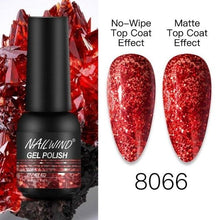 将图片加载到图库查看器，NEW TREND Modern fashion Red Gel Nail Polish For Nails  Permanent UV LED 8ml Matte Glossy High Quality Fashion Design For Women and Ladies
