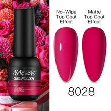 将图片加载到图库查看器，NEW TREND Modern fashion Red Gel Nail Polish For Nails  Permanent UV LED 8ml Matte Glossy High Quality Fashion Design For Women and Ladies
