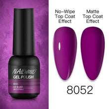 将图片加载到图库查看器，NEW TREND Modern fashion Red Gel Nail Polish For Nails  Permanent UV LED 8ml Matte Glossy High Quality Fashion Design For Women and Ladies

