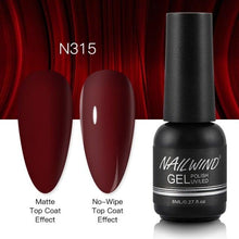 将图片加载到图库查看器，NEW TREND Modern fashion Red Gel Nail Polish For Nails  Permanent UV LED 8ml Matte Glossy High Quality Fashion Design For Women and Ladies
