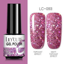 Load image into Gallery viewer, 2022 New Fashion Purple Womens Nail Gel 7ml Permanent UV LED Base Matte Glossy Luxury Colorful Effect Nail Gel for Women and Girls
