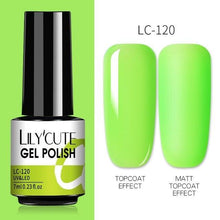 Load image into Gallery viewer, 2022 New Fashion Purple Womens Nail Gel 7ml Permanent UV LED Base Matte Glossy Luxury Colorful Effect Nail Gel for Women and Girls
