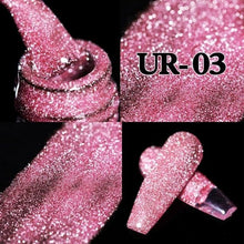 Load image into Gallery viewer, 2022 New Reflective Glitter Nail Gel 8ml  Permanent UV/LED Glossy Effect Popular Diamond Nail Gel Design For Womens
