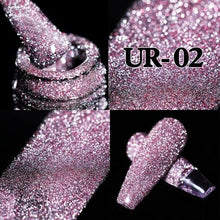 Load image into Gallery viewer, 2022 New Reflective Glitter Nail Gel 8ml  Permanent UV/LED Glossy Effect Popular Diamond Nail Gel Design For Womens

