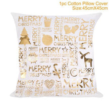将图片加载到图库查看器，2022 Santa Claus Christmas Pillowcase Decor For Home Christmas Throw Pillow Covers Decorative Snowman Santa Claus Pillow Covers Linen Cushion Cover Couch Pillow Cases Merry Christmas Ornament Xmas Gifts 45x45CM
