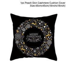 将图片加载到图库查看器，2022 Santa Claus Christmas Pillowcase Decor For Home Christmas Throw Pillow Covers Decorative Snowman Santa Claus Pillow Covers Linen Cushion Cover Couch Pillow Cases Merry Christmas Ornament Xmas Gifts 45x45CM

