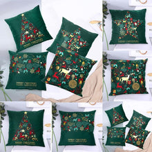 将图片加载到图库查看器，2022 Santa Claus Christmas Pillowcase Decor For Home Christmas Throw Pillow Covers Decorative Snowman Santa Claus Pillow Covers Linen Cushion Cover Couch Pillow Cases Merry Christmas Ornament Xmas Gifts 45x45CM
