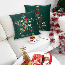 将图片加载到图库查看器，2022 Santa Claus Christmas Pillowcase Decor For Home Christmas Throw Pillow Covers Decorative Snowman Santa Claus Pillow Covers Linen Cushion Cover Couch Pillow Cases Merry Christmas Ornament Xmas Gifts 45x45CM
