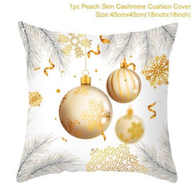 将图片加载到图库查看器，2022 Santa Claus Christmas Pillowcase Decor For Home Christmas Throw Pillow Covers Decorative Snowman Santa Claus Pillow Covers Linen Cushion Cover Couch Pillow Cases Merry Christmas Ornament Xmas Gifts 45x45CM
