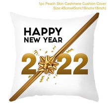 将图片加载到图库查看器，2022 Santa Claus Christmas Pillowcase Decor For Home Christmas Throw Pillow Covers Decorative Snowman Santa Claus Pillow Covers Linen Cushion Cover Couch Pillow Cases Merry Christmas Ornament Xmas Gifts 45x45CM
