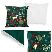 将图片加载到图库查看器，2022 Santa Claus Christmas Pillowcase Decor For Home Christmas Throw Pillow Covers Decorative Snowman Santa Claus Pillow Covers Linen Cushion Cover Couch Pillow Cases Merry Christmas Ornament Xmas Gifts 45x45CM
