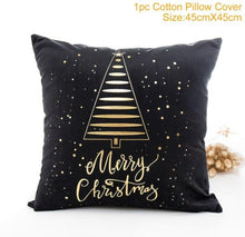 将图片加载到图库查看器，2022 Santa Claus Christmas Pillowcase Decor For Home Christmas Throw Pillow Covers Decorative Snowman Santa Claus Pillow Covers Linen Cushion Cover Couch Pillow Cases Merry Christmas Ornament Xmas Gifts 45x45CM
