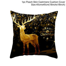 将图片加载到图库查看器，2022 Santa Claus Christmas Pillowcase Decor For Home Christmas Throw Pillow Covers Decorative Snowman Santa Claus Pillow Covers Linen Cushion Cover Couch Pillow Cases Merry Christmas Ornament Xmas Gifts 45x45CM
