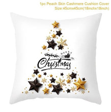 将图片加载到图库查看器，2022 Santa Claus Christmas Pillowcase Decor For Home Christmas Throw Pillow Covers Decorative Snowman Santa Claus Pillow Covers Linen Cushion Cover Couch Pillow Cases Merry Christmas Ornament Xmas Gifts 45x45CM
