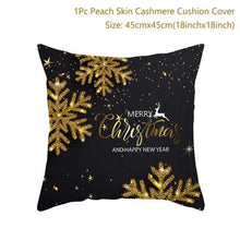 将图片加载到图库查看器，2022 Santa Claus Christmas Pillowcase Decor For Home Christmas Throw Pillow Covers Decorative Snowman Santa Claus Pillow Covers Linen Cushion Cover Couch Pillow Cases Merry Christmas Ornament Xmas Gifts 45x45CM
