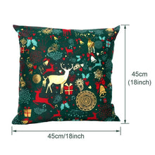 将图片加载到图库查看器，2022 Santa Claus Christmas Pillowcase Decor For Home Christmas Throw Pillow Covers Decorative Snowman Santa Claus Pillow Covers Linen Cushion Cover Couch Pillow Cases Merry Christmas Ornament Xmas Gifts 45x45CM
