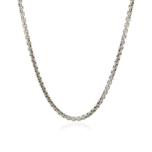将图片加载到图库查看器，2.2mm Sterling Silver Rhodium Plated Round Box Chain

