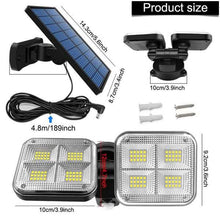 将图片加载到图库查看器，20W Super Bright Solar Lights 120 LED IP65 Waterproof
