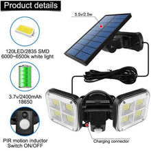 将图片加载到图库查看器，20W Super Bright Solar Lights 120 LED IP65 Waterproof
