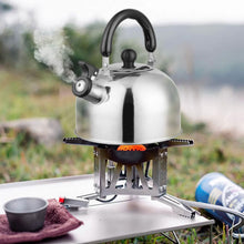 Load image into Gallery viewer, 2.1 Quarts Stainless Steel Whistling Tea Kettle Stovetop Induction Gas Teapot
