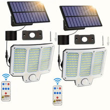 Load image into Gallery viewer, 210LED Super Bright Motion Sensor Solar Strong Power LED Garden Wall Lamp
