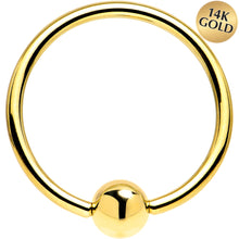 Load image into Gallery viewer, 16G 9/16 Solid 14K Yellow Gold BCR Captive Ring
