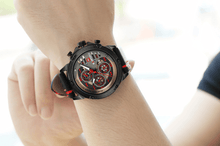 Load image into Gallery viewer, Men's  Sports Waterproof Watch With Chronometers And Leather Belt Multifunction Wristwatch Unique Design Perfect Gift
