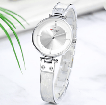 Load image into Gallery viewer, Womens Elegant Stainless Steel Watch With Ceramic Bracelet In Shimmering Marble Colors
