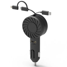 Load image into Gallery viewer, 21W 3-in-1 Retractable Car Phone Charger
