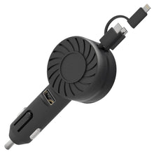Load image into Gallery viewer, 21W 3-in-1 Retractable Car Phone Charger
